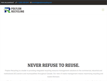 Tablet Screenshot of polylonrecycling.com